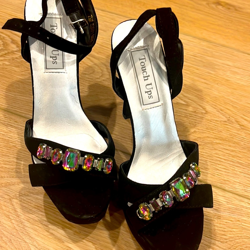 Black suede heals